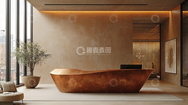 高清大图下载【趣麦麦图】现代化酒店大堂接待台