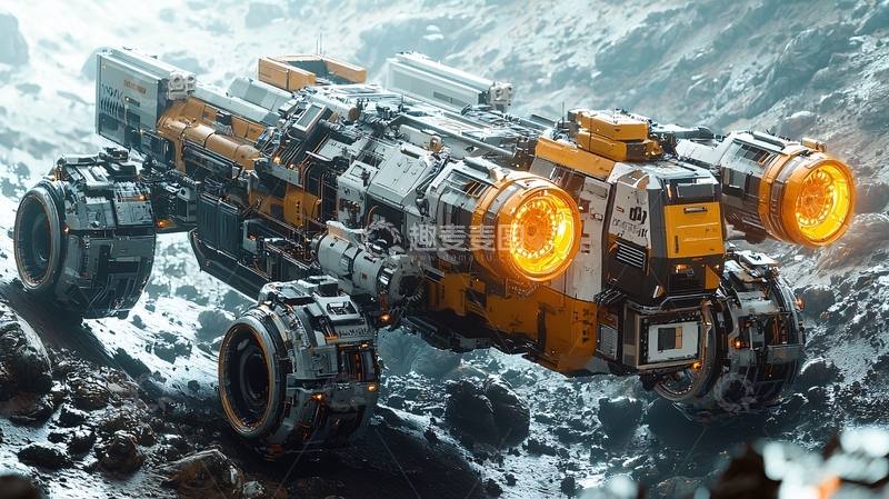 高清大图下载【趣麦麦图】未来科幻探测车