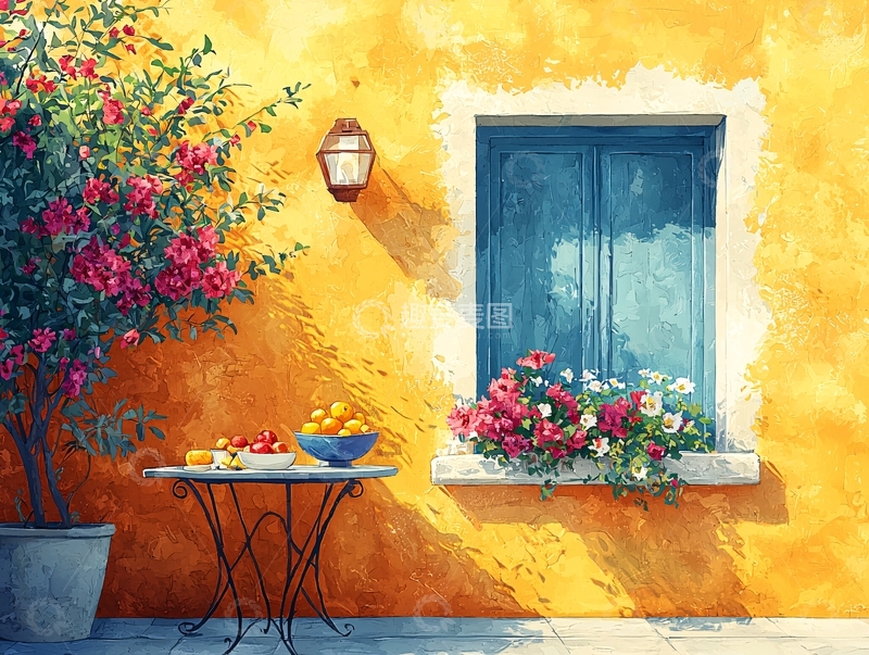 高清大图下载【趣麦麦图】阳光明媚的窗边