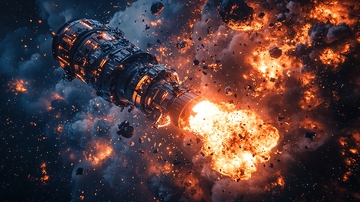 宇宙飞船爆炸