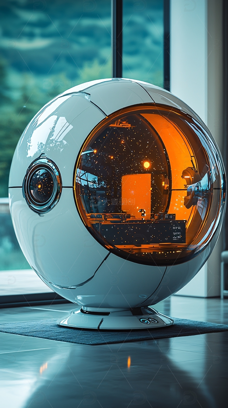 高清大图下载【趣麦麦图】球形电脑主机