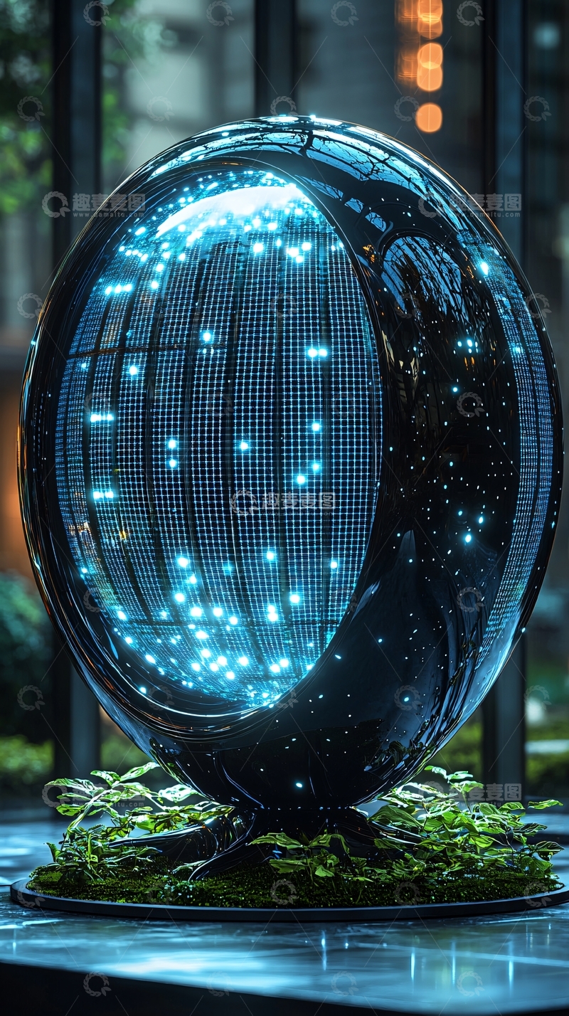 高清大图下载【趣麦麦图】科技感球体
