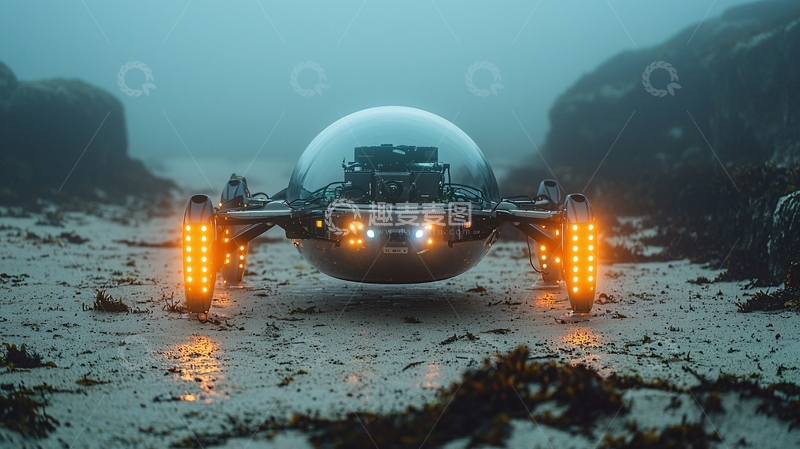 高清大图下载【趣麦麦图】深海探测器