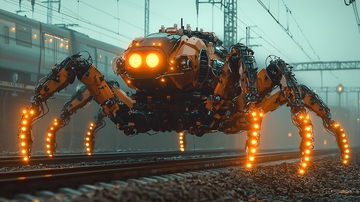 蒸汽朋克蜘蛛机器人