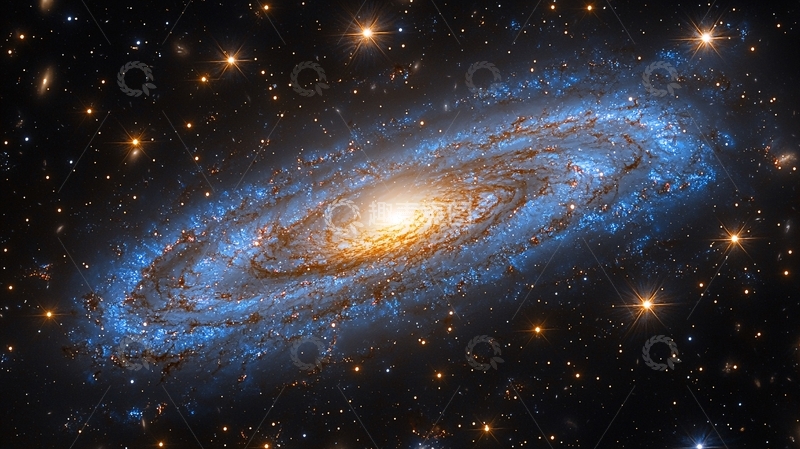 高清大图下载【趣麦麦图】宇宙螺旋星系高清图片