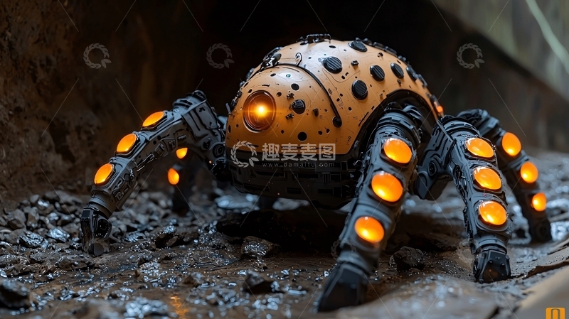 高清大图下载【趣麦麦图】机械蜘蛛