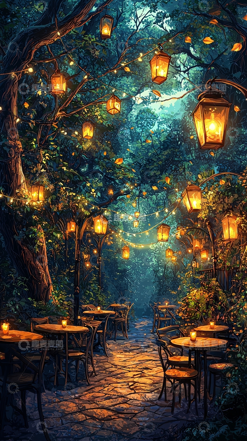 高清大图下载【趣麦麦图】梦幻森林小路65