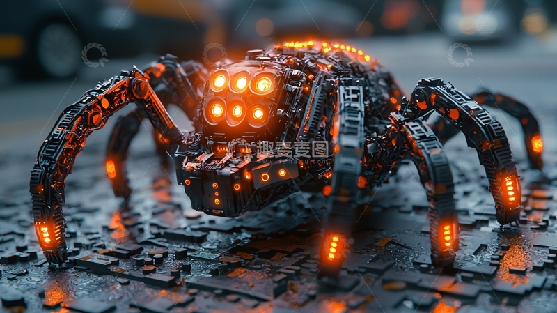 高清大图下载【趣麦麦图】机械蜘蛛