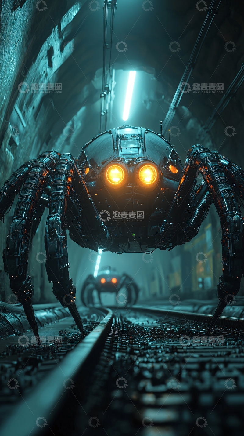 高清大图下载【趣麦麦图】机械蜘蛛