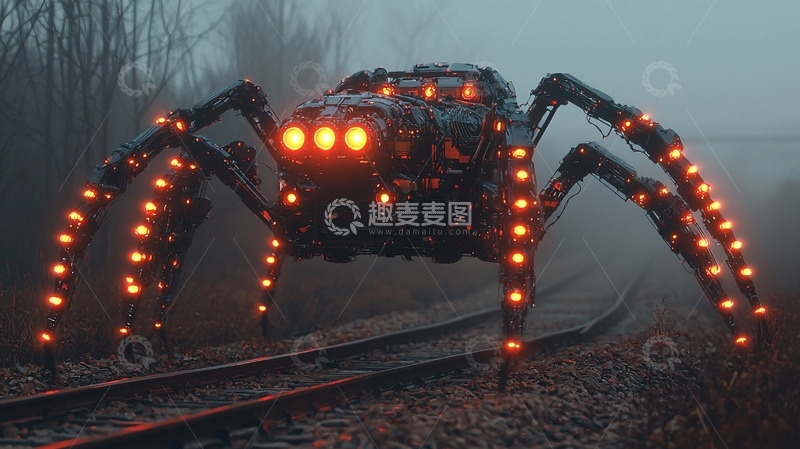 高清大图下载【趣麦麦图】机械蜘蛛