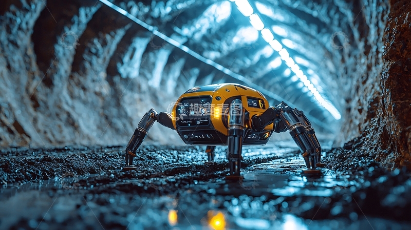 高清大图下载【趣麦麦图】隧道机器人