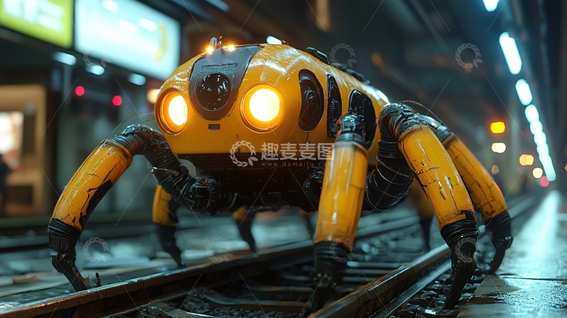 高清大图下载【趣麦麦图】科幻蜘蛛机器人