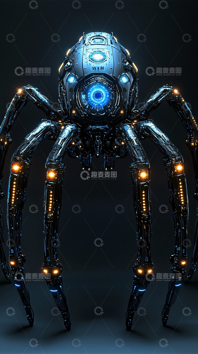 高清大图下载【趣麦麦图】机械蜘蛛