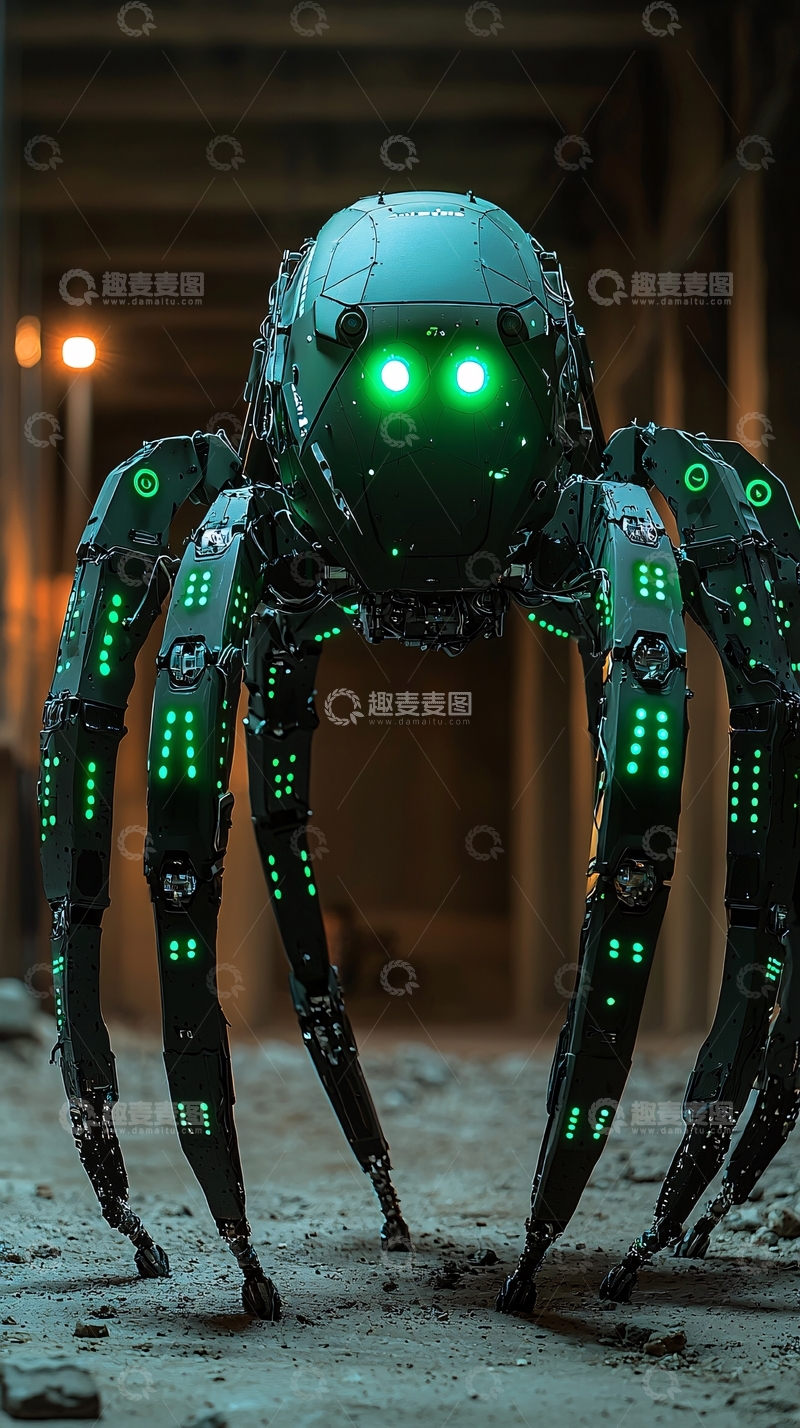 高清大图下载【趣麦麦图】机械蜘蛛