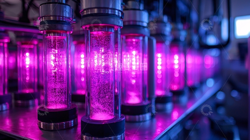 高清大图下载【趣麦麦图】紫色液体试管