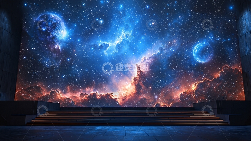 高清大图下载【趣麦麦图】宇宙星空背景图