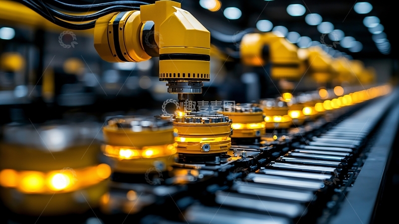 高清大图下载【趣麦麦图】智能工厂自动化生产线