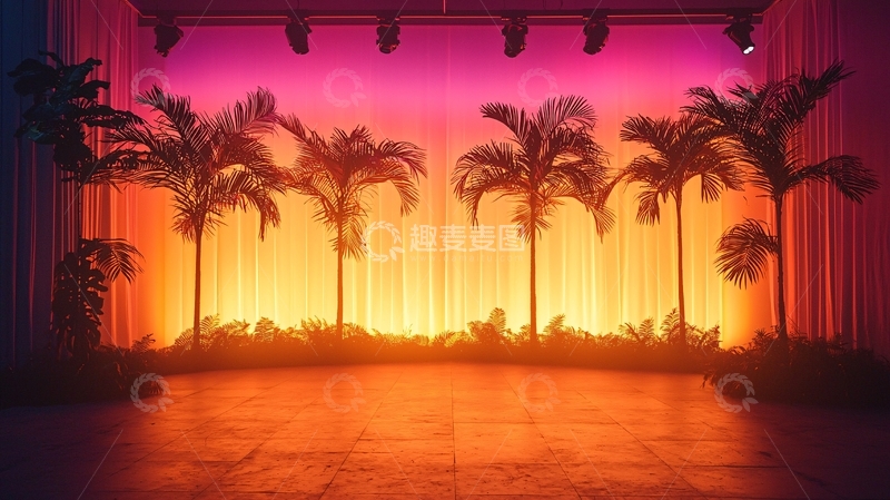 高清大图下载【趣麦麦图】舞台背景