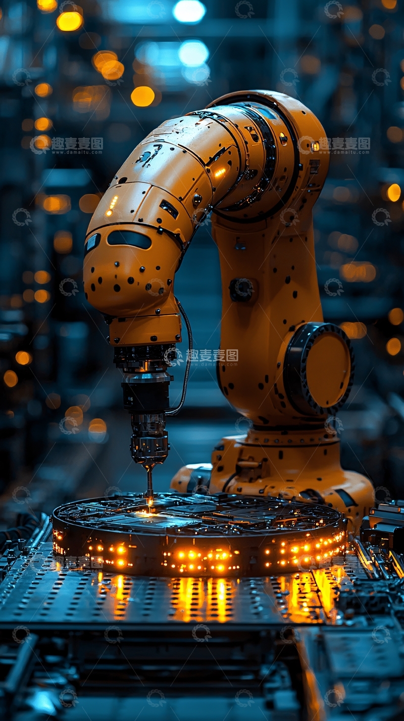 高清大图下载【趣麦麦图】工业机器人