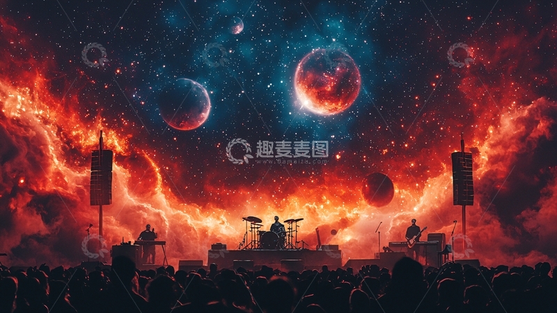 高清大图下载【趣麦麦图】火焰宇宙