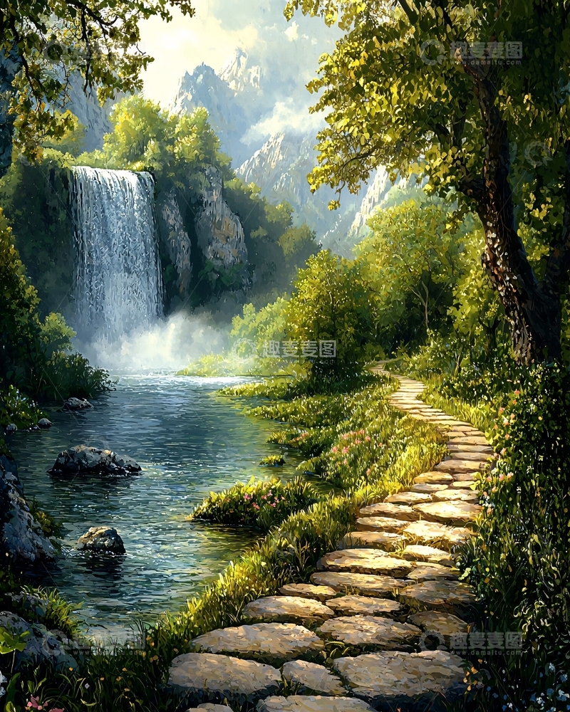 高清大图下载【趣麦麦图】瀑布53