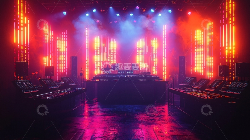 高清大图下载【趣麦麦图】-舞台灯光秀