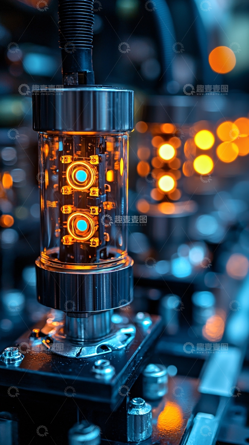 高清大图下载【趣麦麦图】科技感十足的玻璃真空管