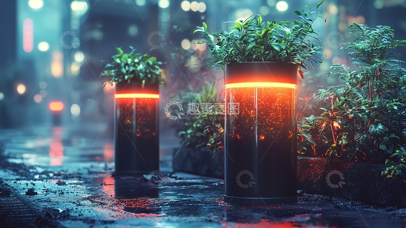 高清大图下载【趣麦麦图】未来都市夜景180