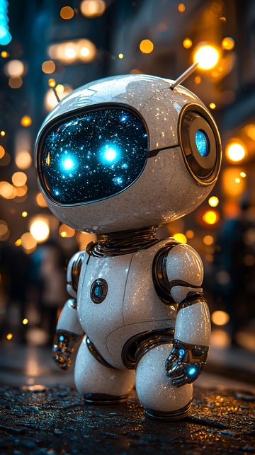 超萌科幻小机器人