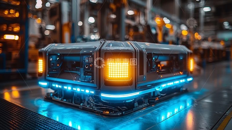 高清大图下载【趣麦麦图】工厂里的智能机器人