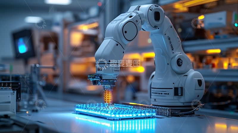 高清大图下载【趣麦麦图】工业机器人手臂12