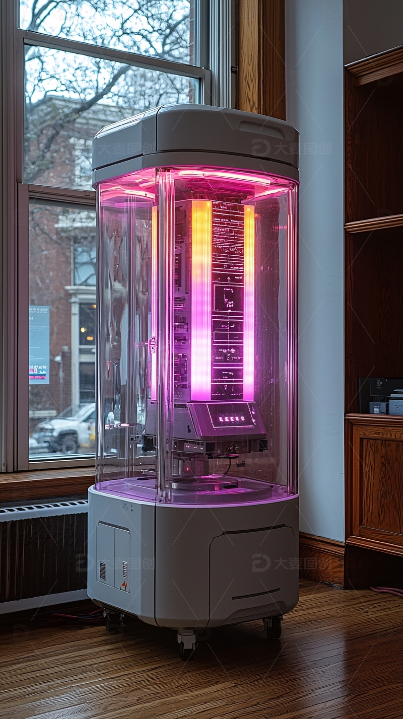 高清大图下载【趣麦麦图】透明立方体设备