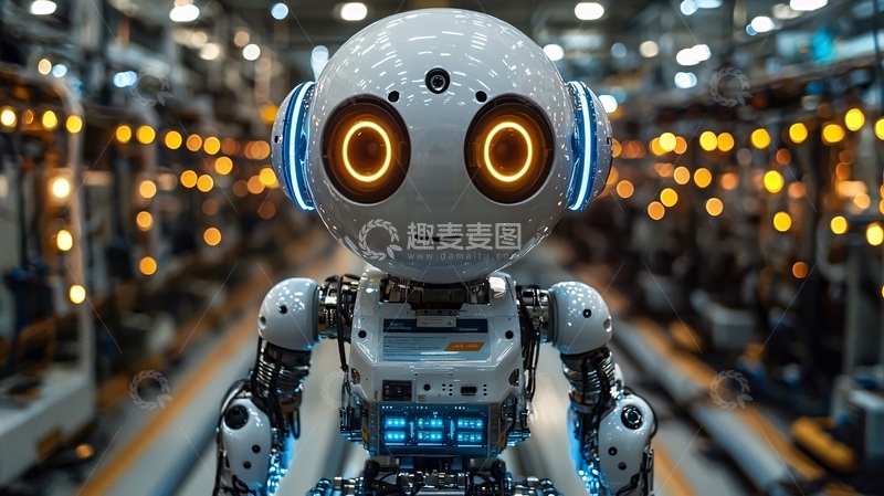 高清大图下载【趣麦麦图】未来感机器人