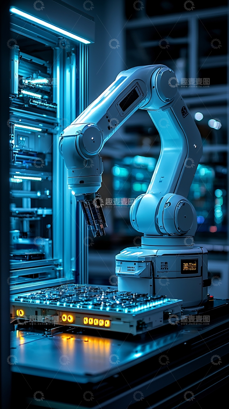 高清大图下载【趣麦麦图】工业机器人