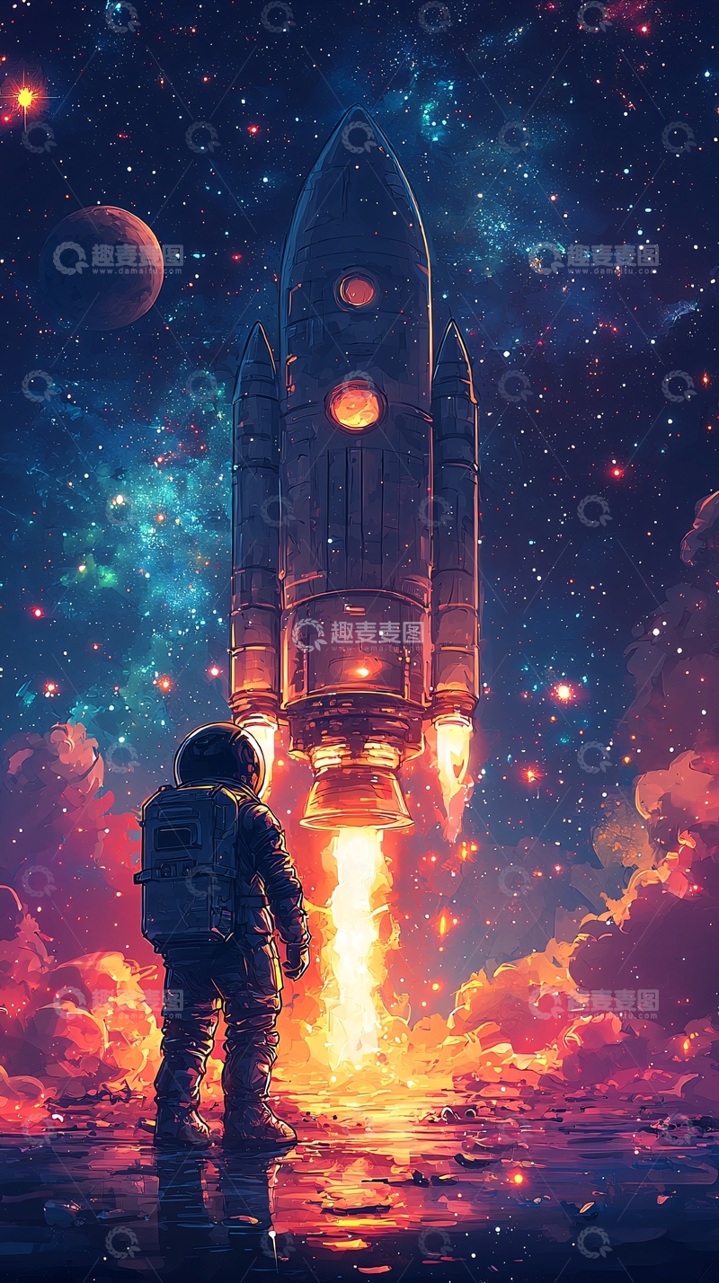 高清大图下载【趣麦麦图】宇航员