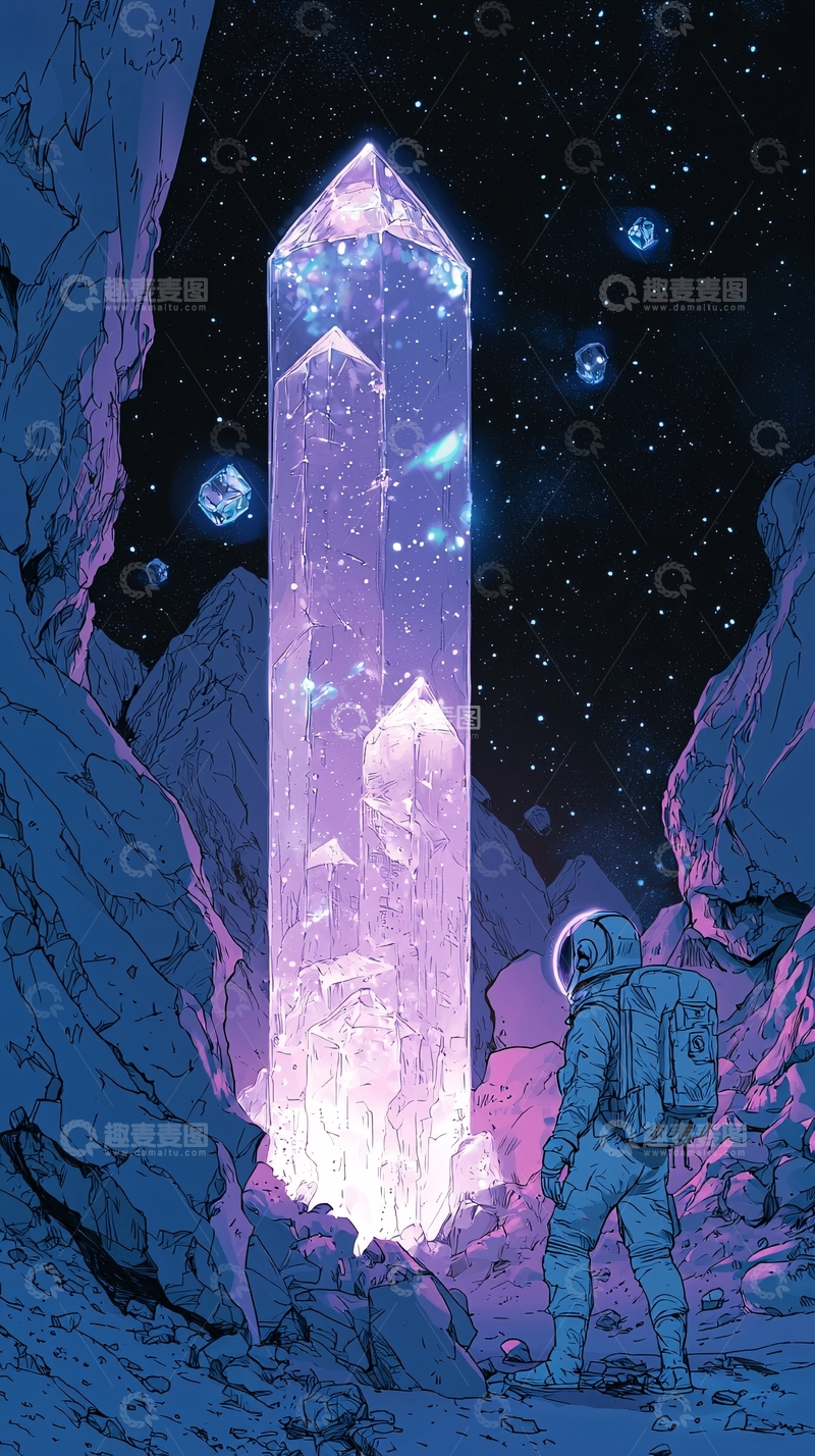 高清大图下载【趣麦麦图】太空宇航员