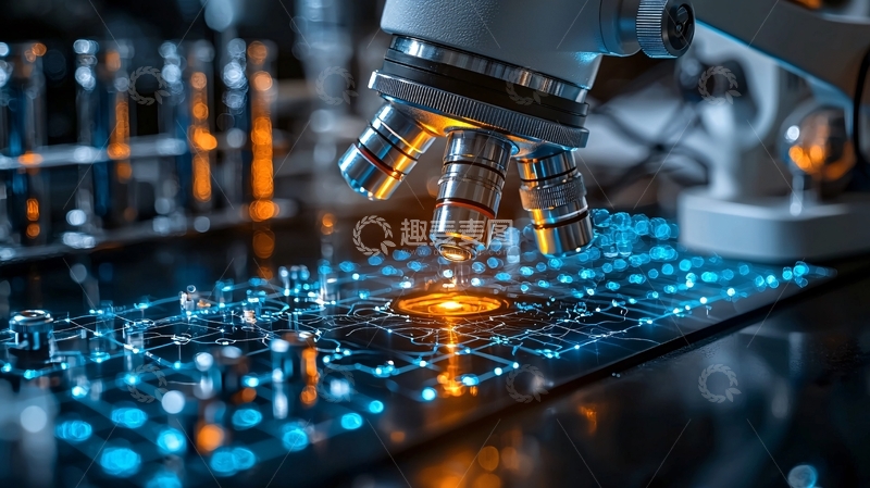 高清大图下载【趣麦麦图】显微镜下的科技芯片