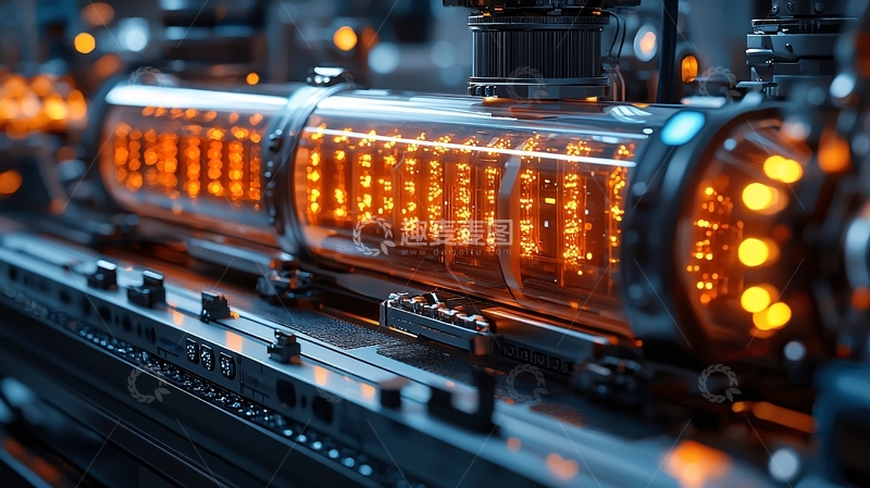 高清大图下载【趣麦麦图】未来科技感电子管