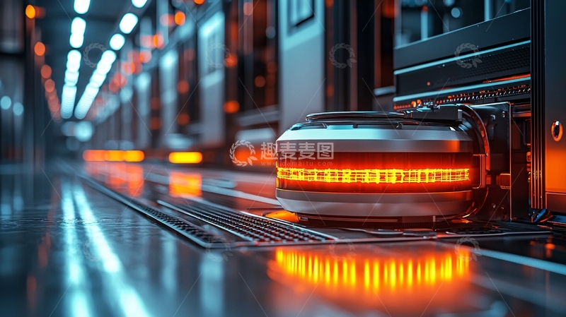 高清大图下载【趣麦麦图】数据中心机器人