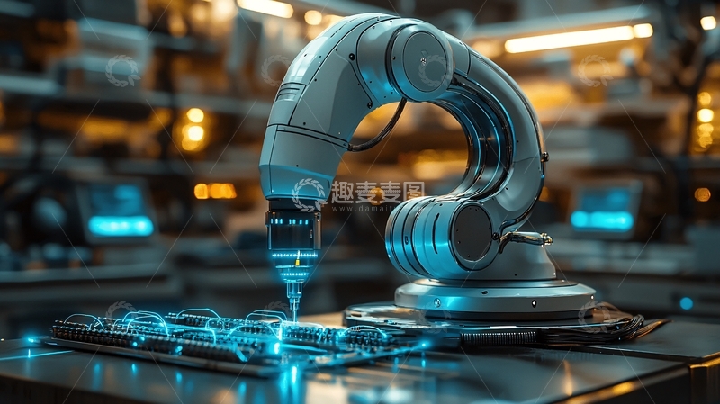 高清大图下载【趣麦麦图】工业机器人
