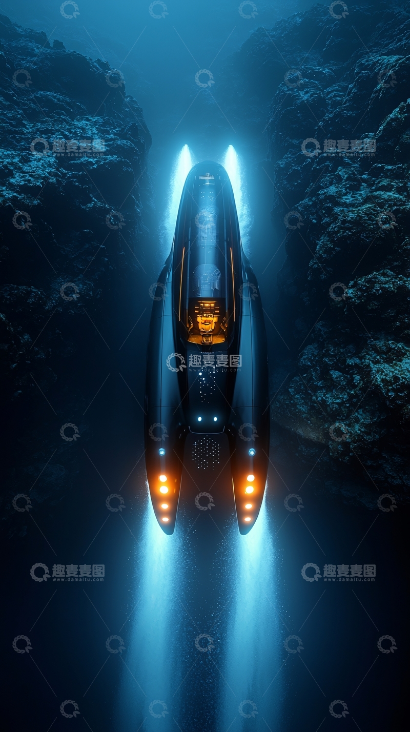 高清大图下载【趣麦麦图】深海探测器