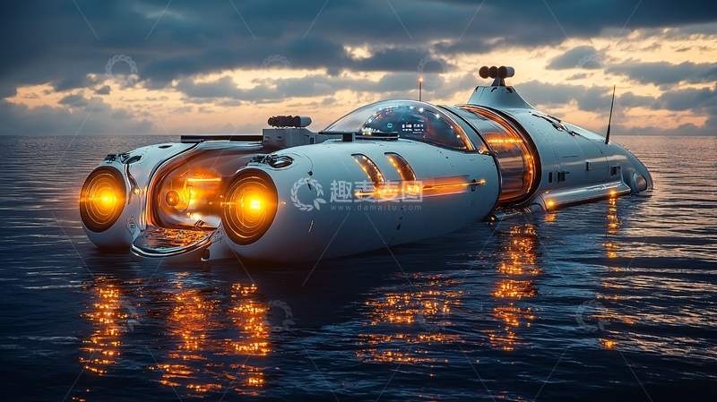 高清大图下载【趣麦麦图】未来感潜水艇