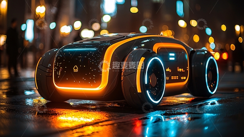 高清大图下载【趣麦麦图】未来都市概念车