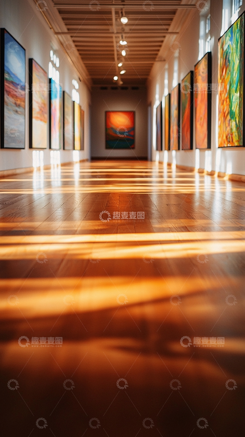 高清大图下载【趣麦麦图】美术馆走廊
