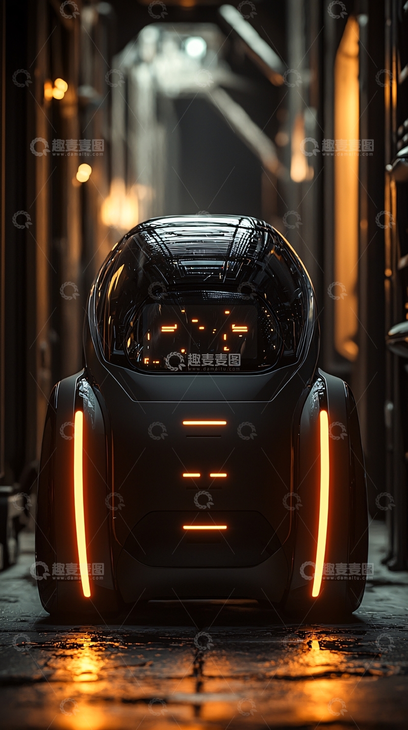 高清大图下载【趣麦麦图】未来感自动驾驶汽车