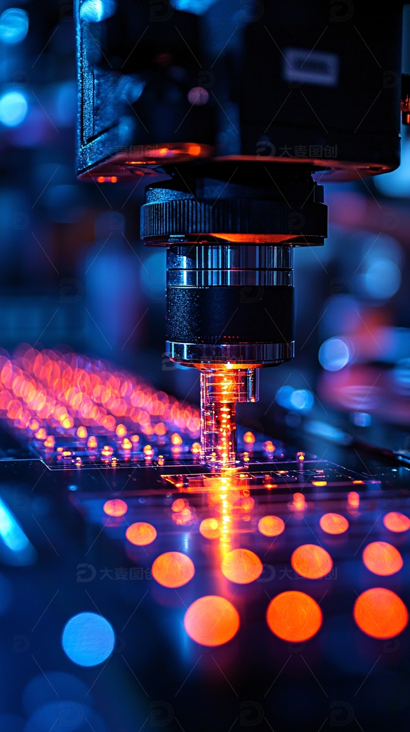 高清大图下载【趣麦麦图】精密仪器操作过程