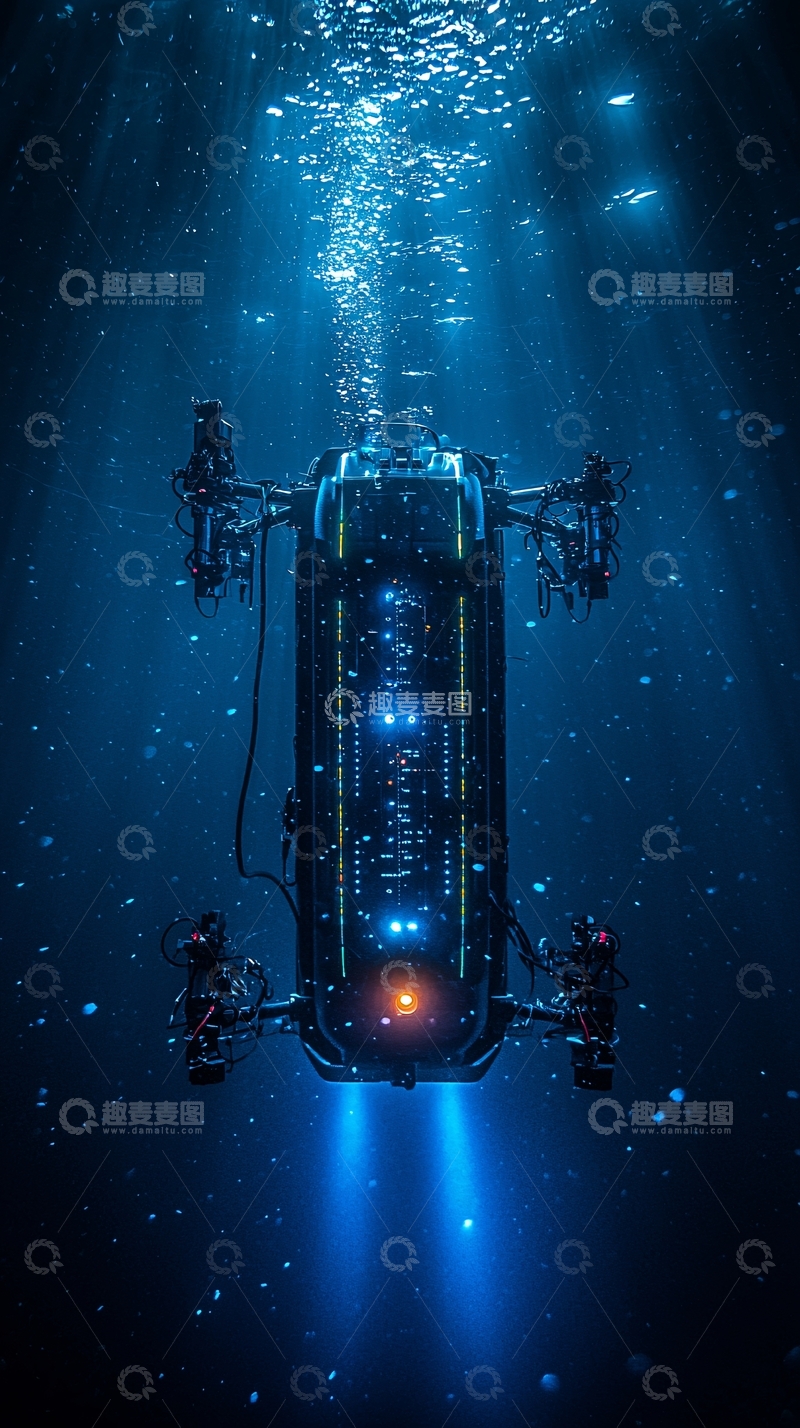 高清大图下载【趣麦麦图】深海探测器