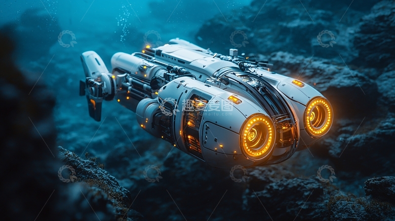 高清大图下载【趣麦麦图】深海探测器