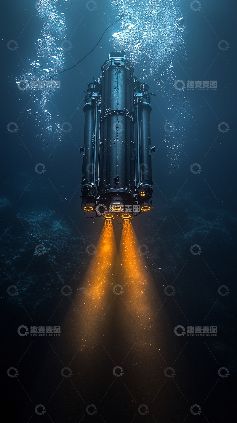 高清大图下载【趣麦麦图】深海探测器