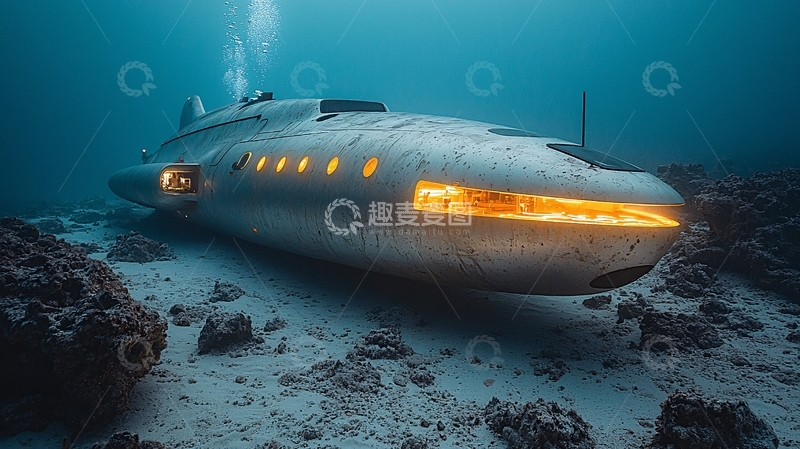 高清大图下载【趣麦麦图】海底沉船